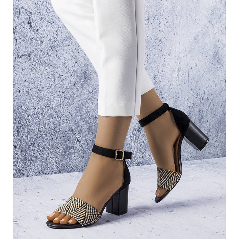 BM Sandales noires bloc Patience le noir 1