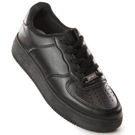 Chaussures de sport femme noires Potocki 16002 le noir 1 Chaussures de sport femme noires Potocki 16002 le noir 1