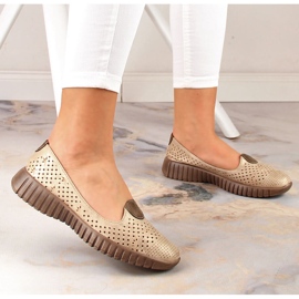 Chaussures femme beiges ajourées Jezzi RMR2270-4 3
