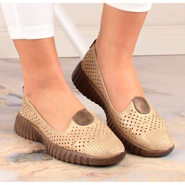 Chaussures femme beiges ajourées Jezzi RMR2270-4 4
