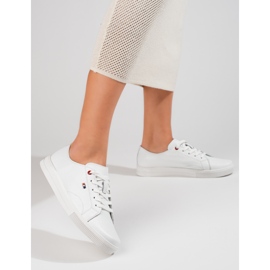 Baskets blanches Vinceza femme en cuir 1
