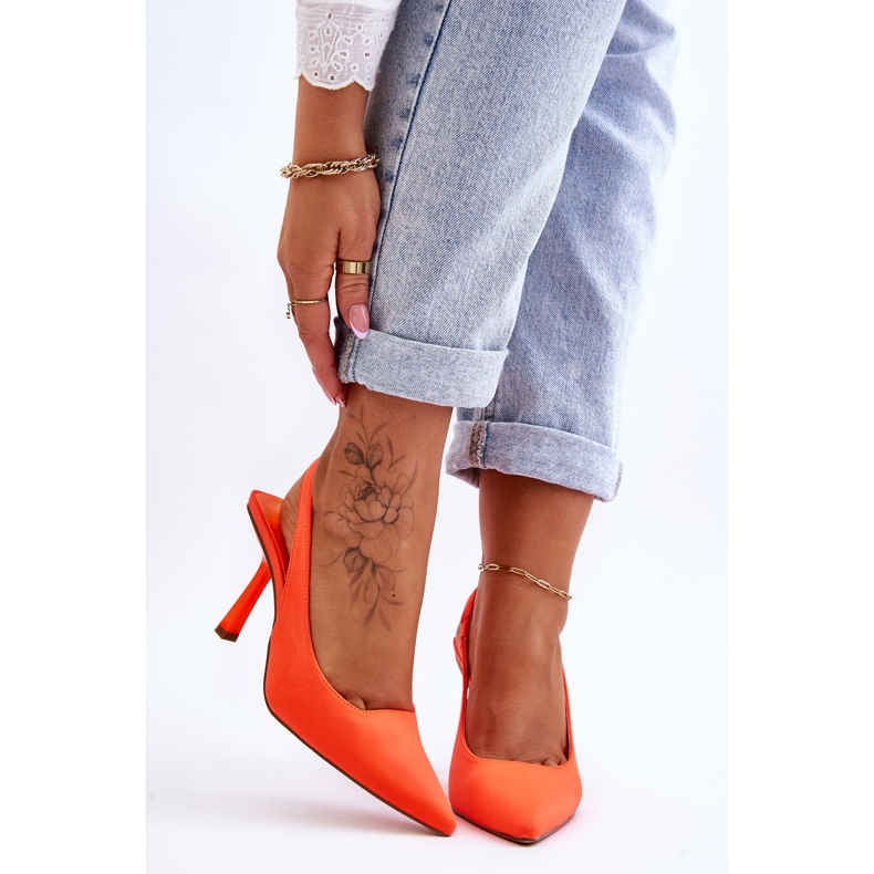 FS1 Talons Pointus Classiques Orange Fluo Whitley 1