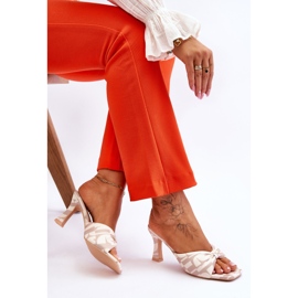 Talons hauts à la mode imprimés beige Floria 6