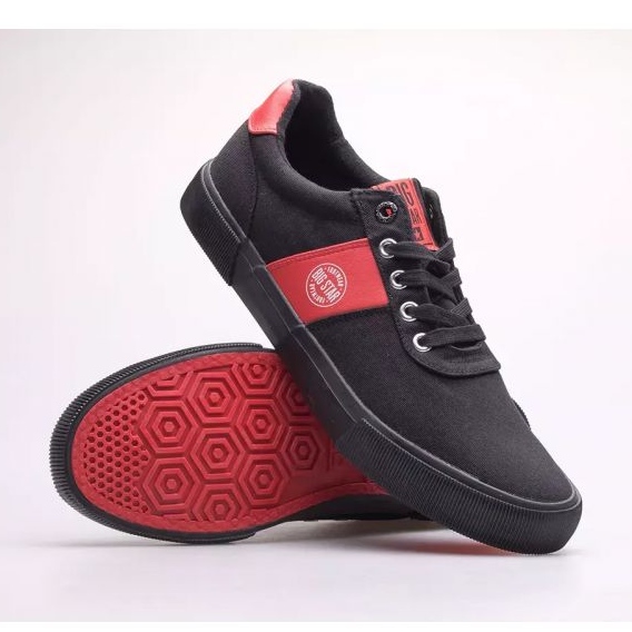 Chaussures Big Star M JJ174255 le noir rouge 1