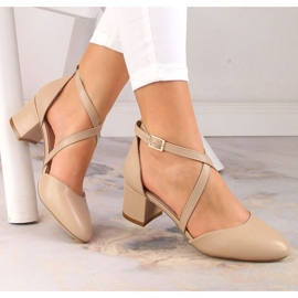 Sandales formelles à talons hauts Sergio Leone W SK365C beige 1