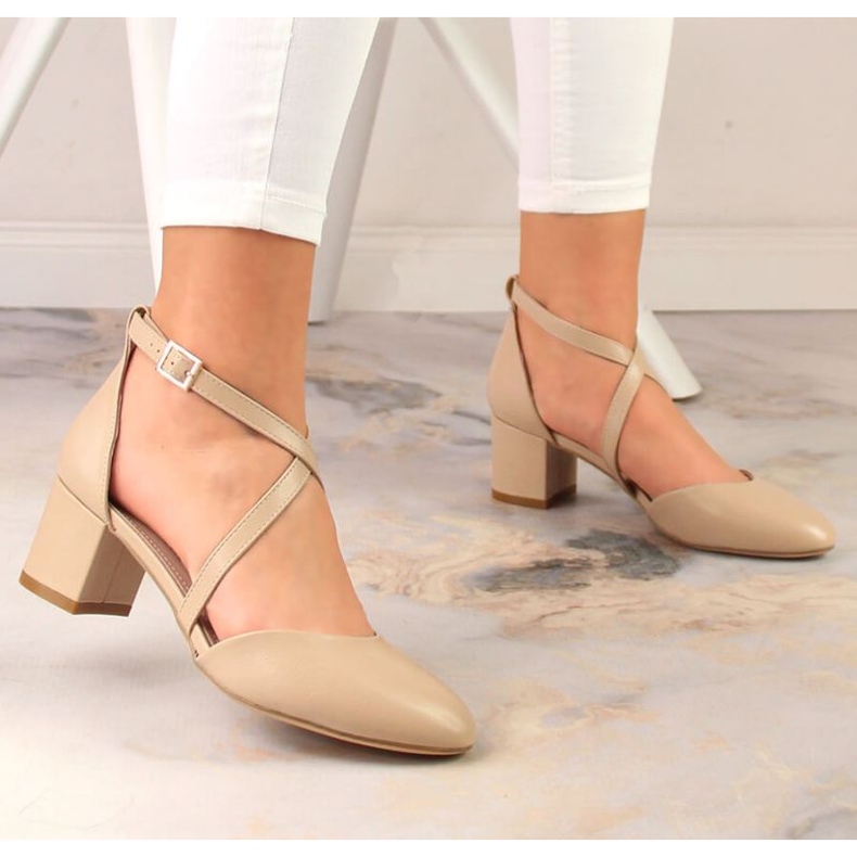 Sandales formelles à talons hauts Sergio Leone W SK365C beige 2