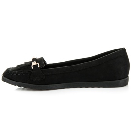 Seastar Mocassins à franges le noir 3