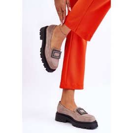 FILIPCZYK Confortables Mocassins Daim Beige Agathe 4