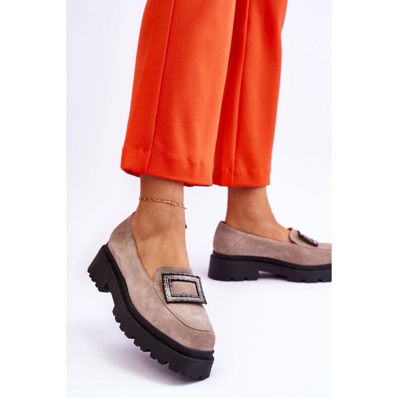 FILIPCZYK Confortables Mocassins Daim Beige Agathe 2