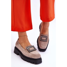 FILIPCZYK Confortables Mocassins Daim Beige Agathe 3