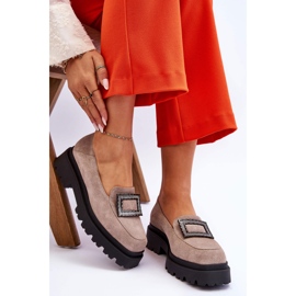 FILIPCZYK Confortables Mocassins Daim Beige Agathe 7