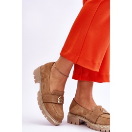 FILIPCZYK Elégants mocassins en daim beige foncé Laverne 3