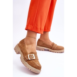 FILIPCZYK Mocassins en daim beige foncé à la mode Eloisa 4
