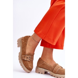 FILIPCZYK Mocassins en daim beige foncé à la mode Eloisa 3