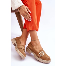 FILIPCZYK Mocassins en daim beige foncé à la mode Eloisa 7