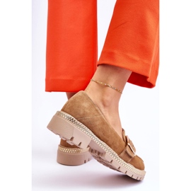 FILIPCZYK Mocassins en daim beige foncé à la mode Eloisa 5