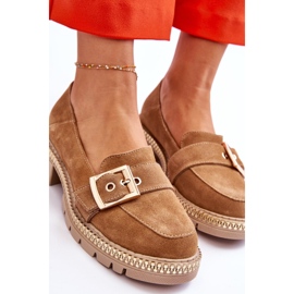 FILIPCZYK Mocassins en daim beige foncé à la mode Eloisa 6