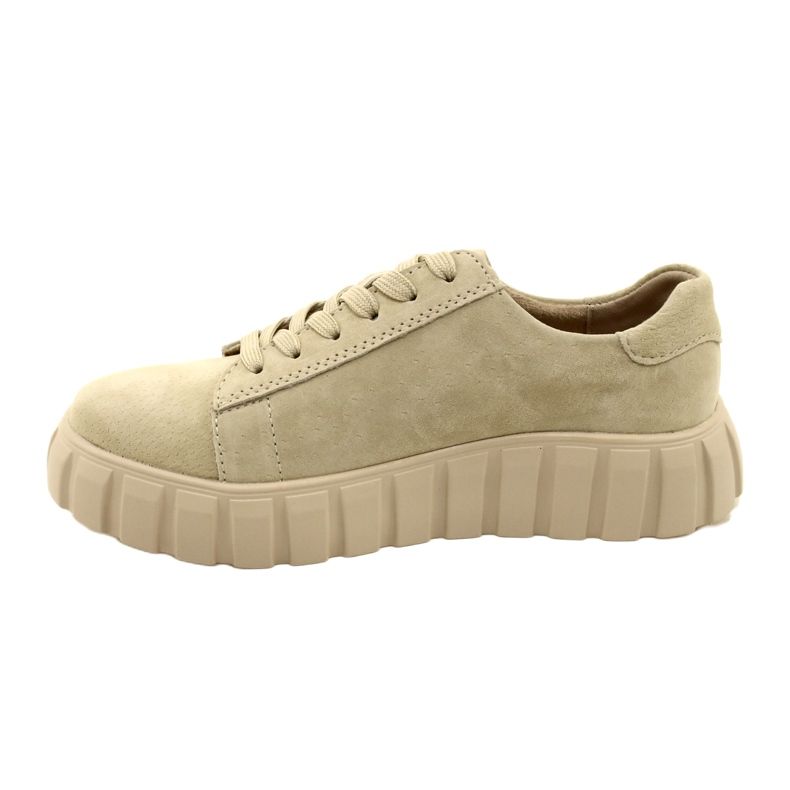 Baskets en cuir suédé Filippo DP4138 beige 2