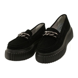 Mocassins en daim Filippo DP4450 BK noir 3