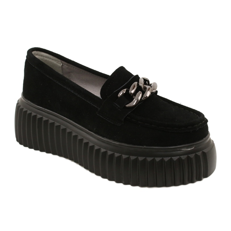 Mocassins en daim Filippo DP4450 BK noir 1