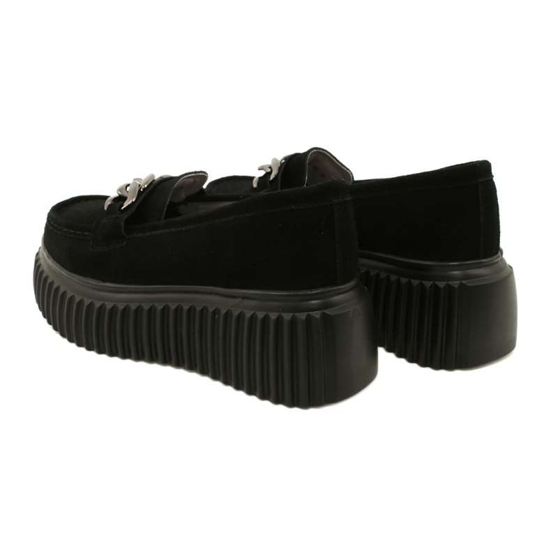Mocassins en daim Filippo DP4450 BK le noir 4