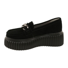 Mocassins en daim Filippo DP4450 BK noir 2