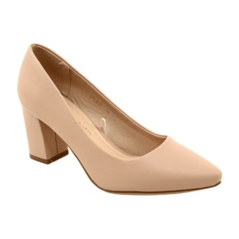 Sergio Leone Escarpins Talons Hauts PB414 Rose Poudré 1