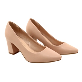 Sergio Leone Escarpins Talons Hauts PB414 Rose Poudré 5