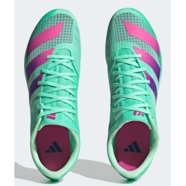 Chaussures adidas Spikes Distancestar M GV9078 vert 4