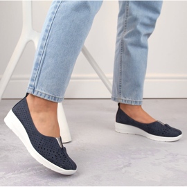 Slip-on femme ajourée Jezzi RMR1840-13 gris 6