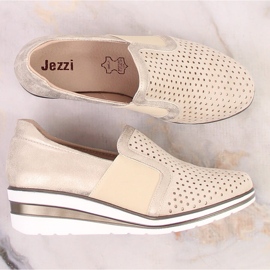 Chaussures compensées ajourées or femme Jezzi MR1738-17 d'or 6