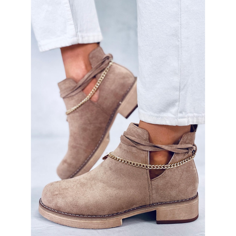 BM Boots ajourées Spring Sienna Kaki beige 2