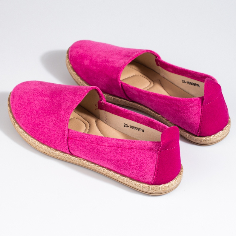 W. Potocki Espadrilles en daim rose femme Potocki 1