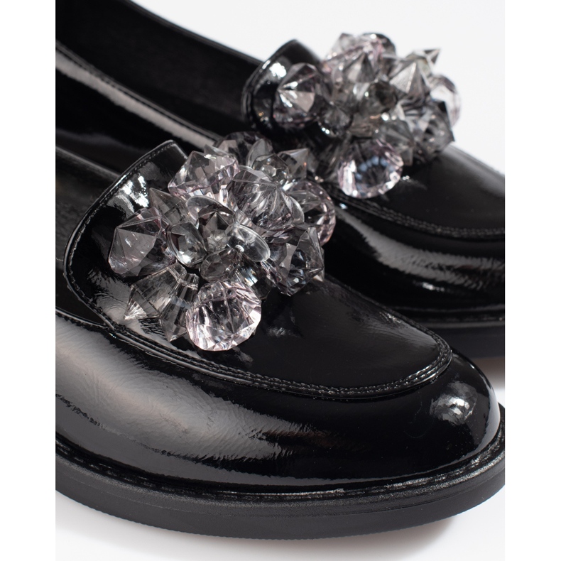 W. Potocki Chaussures femme laquées avec décoration Potocki noir le noir 1