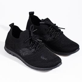 W. Potocki Chaussures de sport femme ajourées légères Potocki noir le noir 3