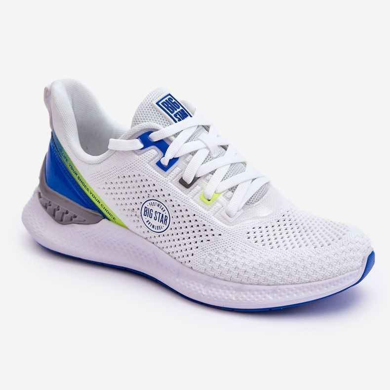 Baskets confortables pour hommes en mousse à mémoire de forme Big Star LL174102 Blanc blanche 1