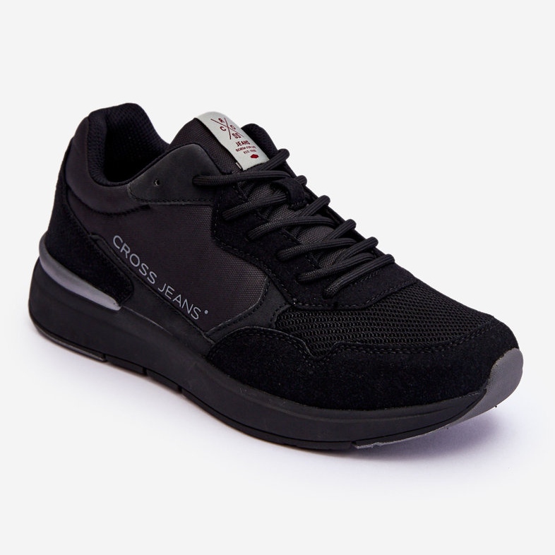Chaussures de sport Cross Jeans pour hommes LL1R4053 Noir le noir 1