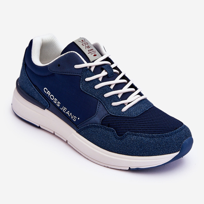 Chaussures de sport Cross Jeans pour hommes LL1R4051 bleu marine 1
