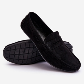 Mocassins en daim pour hommes Noir Mack le noir 3