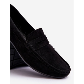 Mocassins en daim pour hommes Noir Mack le noir 4