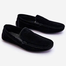 Mocassins en daim classiques pour hommes Noir Felixo le noir 2