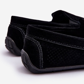 Mocassins en daim classiques pour hommes Noir Felixo le noir 4