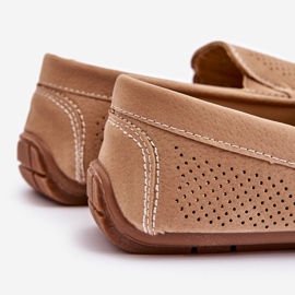 Mocassins Classiques en Daim pour Homme Beige Felixo 4