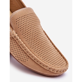 Mocassins Classiques en Daim pour Homme Beige Felixo 5