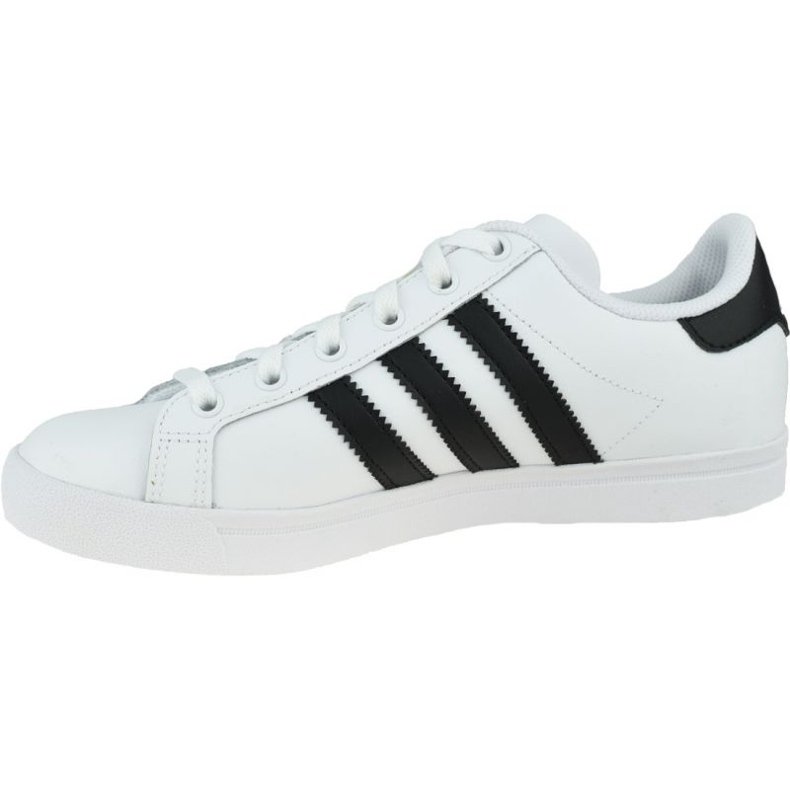 Chaussures Adidas Coast Star Jr EE9698 blanc noir 1