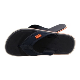 Tongs en gel homme Rider 11772 AG379 Bleu le noir 5