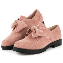 Seastar Chaussures en daim avec un nœud rose 3