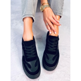 BM Baskets plateforme Foret Noir le noir 1