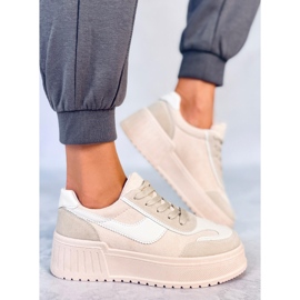 BM Baskets plateforme Forêt Beige 2