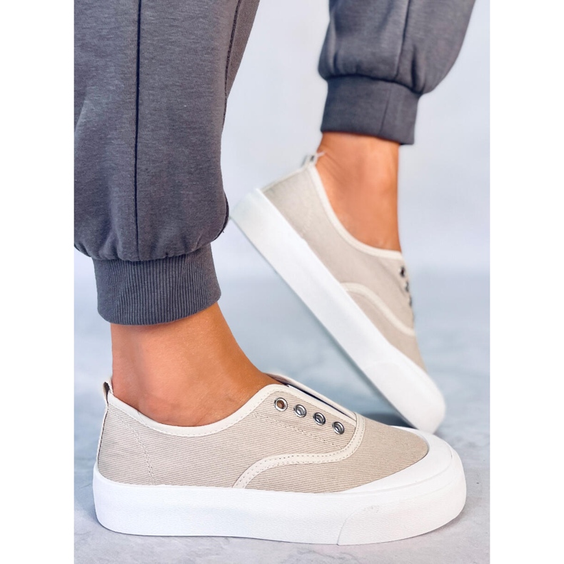 BM Baskets femme Kamio Beige 2 BM Baskets femme Kamio Beige 2